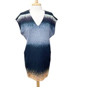 Derek Lam Ombré Silk Shatter Crepe Dress Size S